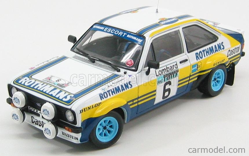 SUN-STAR 04453 Scale 1/18 | FORD ENGLAND ESCORT RS1800 ROTHMANS N 6 ...