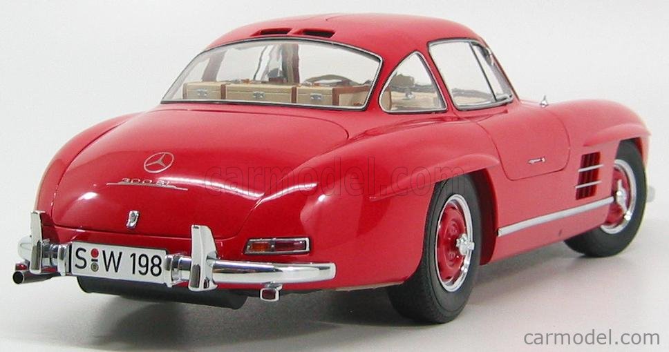 Ixo Mercedes 300SL Coupe Modellauto – Maßstab 1/43, Dunkelblau, Mit Vitrine & Sockel, Ca. 11 Cm Lang