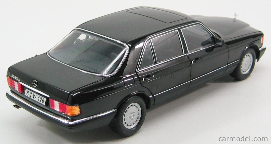 Mercedes 560 SEL W126 Black Norev 1/18