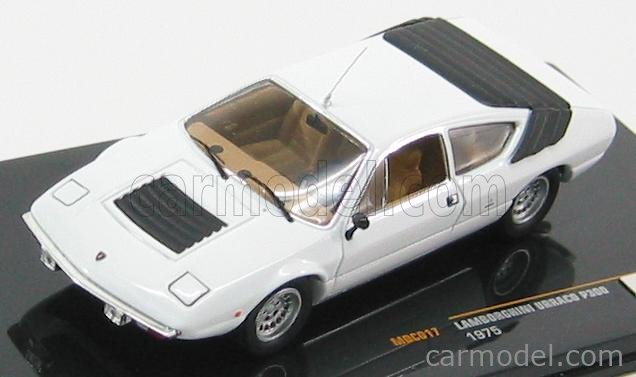 LAMBORGHINI URRACO P300 MODEL CAR WHITE 1975 1:43 SCALE IXO