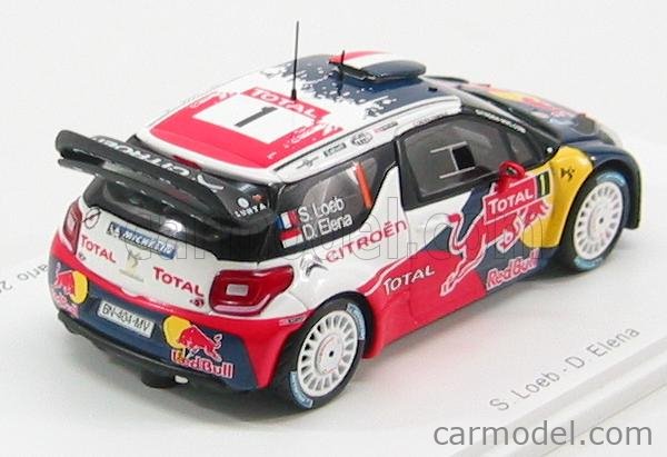 SPARK-MODEL S3326 Scale 1/43 | CITROEN DS3 WRC RED BULL N 1 WINNER ...