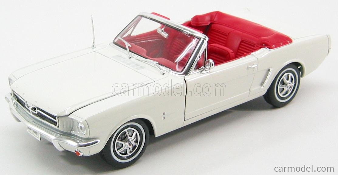 WELLY WE12519W Scale 1/18 | FORD USA MUSTANG CABRIOLET 1964 WHITE