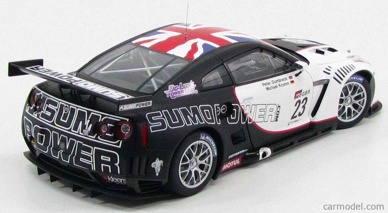 定期買付オートアート　1/18 日産 ＧＴーＲ　FIA GT1 ワールドチャンピオンシップ　2010 SUMO POWER GT#23 レーシングカー