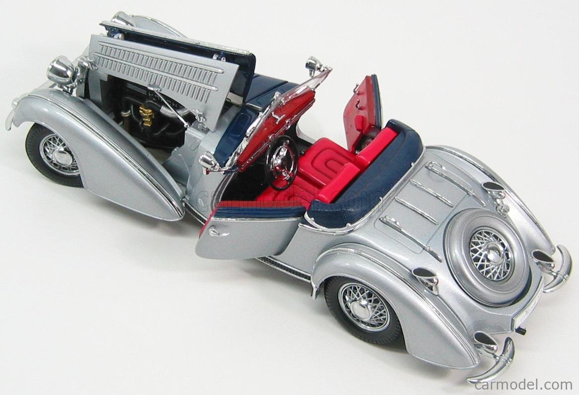 AUTOMODELL 1:18 HORCH 855 Spezial-Roadster 1939 silber-burgund - SUN STAR #2409 EUR 160,00 - DE