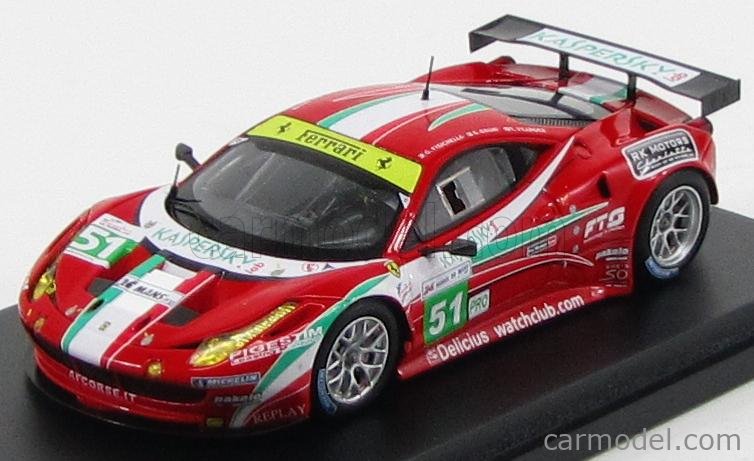 Ferrari 458 GT2 AF Corse N°71 – Le Mans 2011 – Fujimi 1/43 – TSM11FJ022