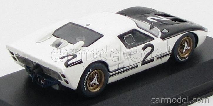 MINICHAMPS 400668492 Scale 1/43  FORD USA GT40 MKII N 2 24h LE MANS TEST 1966 KEN MILES WHITE BLACK
