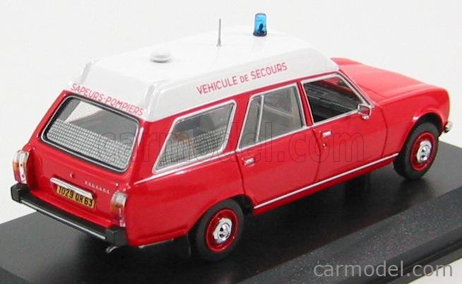 PEUGEOT - 504 BREAK VEHICULE DE SECOURS POMPIERS AMBULANCE 1979