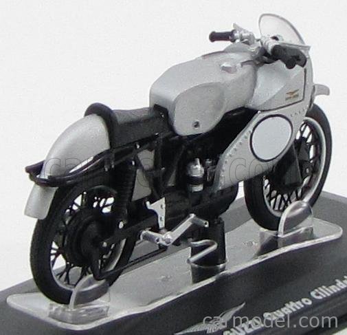 EDICOLA GUZZI044 Scale 1/24 | MOTO GUZZI QUATTRO CILINDRI 500 1953 SILVER