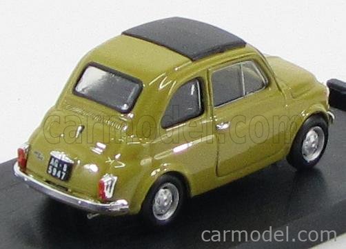Fiat 500 r 1972-75 chiusa giallo senape modellino scala 1:43 brumm