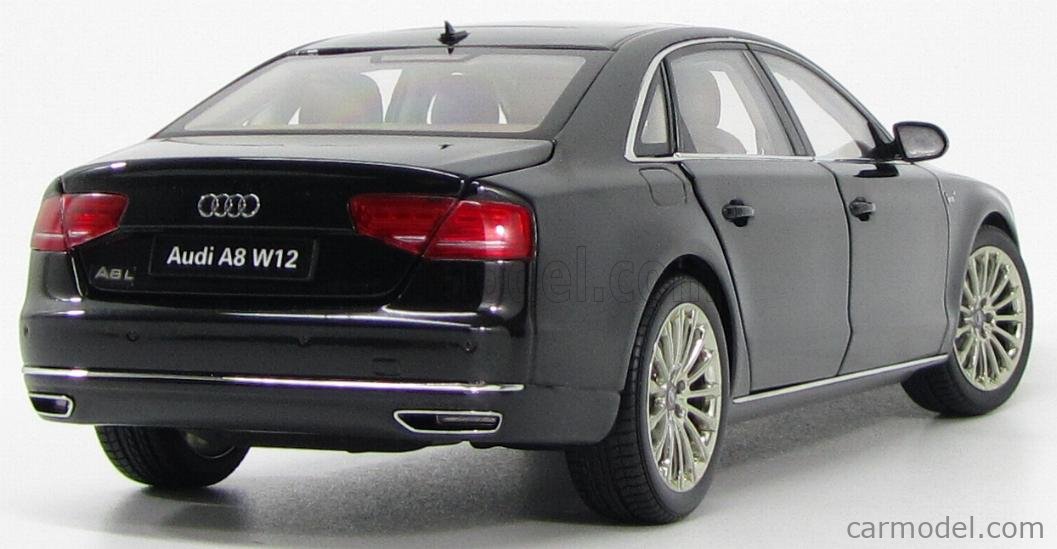Audi A8L W12 黒 1/18スケール 1/18 Kyosho 2014 Audi A8 A8L W12 (Black w/ Brown Interior