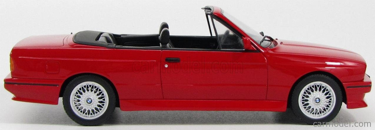 OttOmobile BMW E30 M3 Cabriolet 1984 Echelle 1:18 Voiture Miniature - Rouge (OT077) | Achetez sur