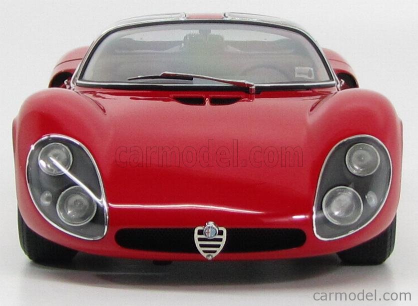 AUTOART 70191 Scale 1/18 | ALFA ROMEO 33 PROTOTIPO STRADALE 1967 RED