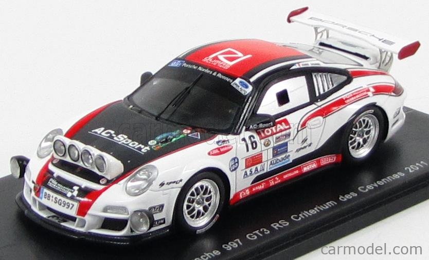 SPARK-MODEL SG997 Scale 1/43 | PORSCHE 911 997-2 GT3RS N 16 RALLY ...