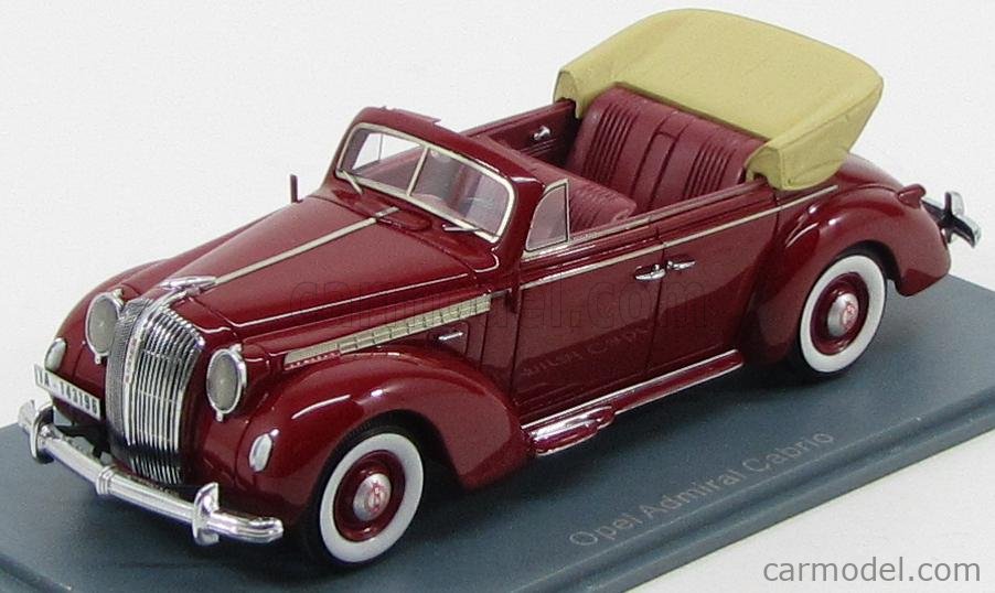 ミニカー Neo 1/43 オペル アドミラル Opel Admiral 1938 赤-