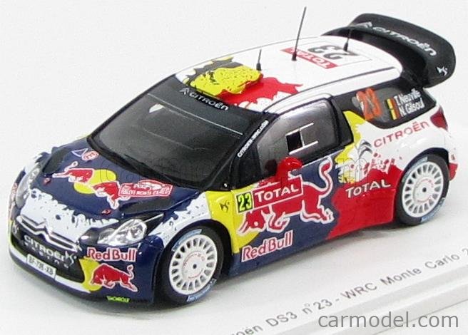 SPARK-MODEL S3328 Scale 1/43 | CITROEN DS3 WRC RED BULL N 23 RALLY ...