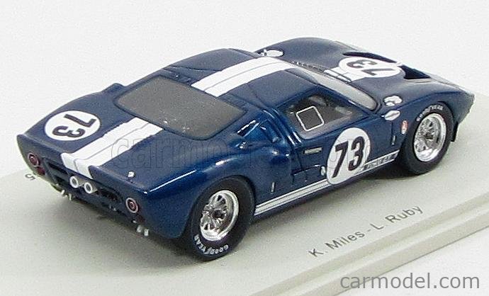 Miniature Spark 1/43 - Ford GT40 #73 - Vainqueur Daytona 1965 - Miles/Ruby