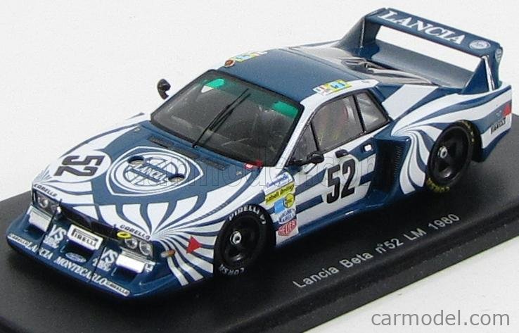 SPARK-MODEL S1382 Scale 1/43 | LANCIA BETA MONTECARLO N 52 24h LE MANS 1980  ALEN - GHINZANI - BRANCATELLI BLUE WHITE