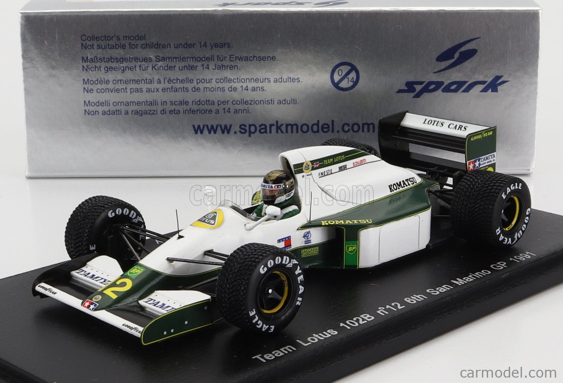 SPARK-MODEL S1786 Scale 1/43 | LOTUS F1 102B N 12 SAN MARINO GP