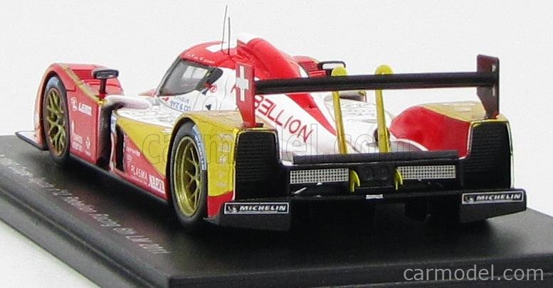 SPARK-MODEL S2527 Scale 1/43 | LOLA B10/60 TOYOTA REBELLION RACING N 12 6th  24h LE MANS 2011 N.PROST - N.JANI - J.BLEEKEMOLEN RED GOLD WHITE