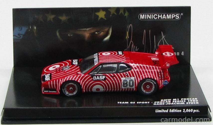 ミニカー<br> 1 43 BMW M1 プロカー TEAM GS SPORT BASF HANS-JOACHIM