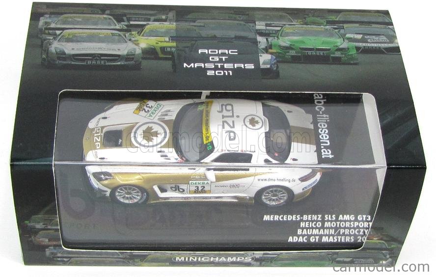 Minichamps 1:43 Mercedes-Benz SLS AMG GT3 N° 22 Black Falcon 24h Nürburgring 2011 437110322