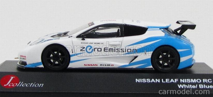 J Collection Jc240 Scale 1 43 Nissan Leaf Nismo Rc Zero Emission 11 White Light Blue