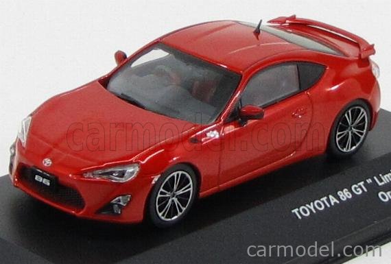 J-COLLECTION JC243 Scale 1/43 | TOYOTA 86GT COUPE LIMITED 2012 ORANGE MET