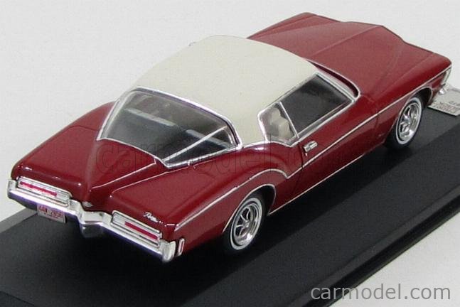 PREMIUM-X PRD071 Scale 1/43 | BUICK RIVIERA COUPE 1972 RED MET IVORY