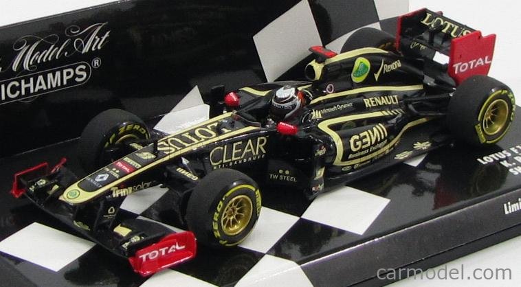 LOTUS E20 F1 model car Raikkonen/Grosjean 2012 1:43 MINICHAMPS 410 120009 120010 