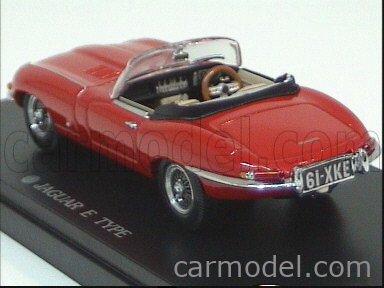 Kyosho 1/43 Jaguar Type E Coupé Rouge - Miniature Collection - Très Bon état