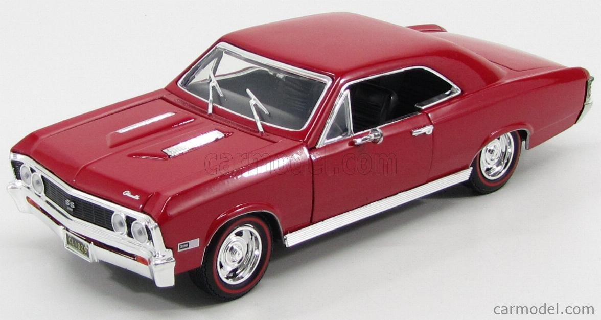 MOTOR-MAX 73104R Scale 1/18 | CHEVROLET CHEVELLE SS 396 1967 RED