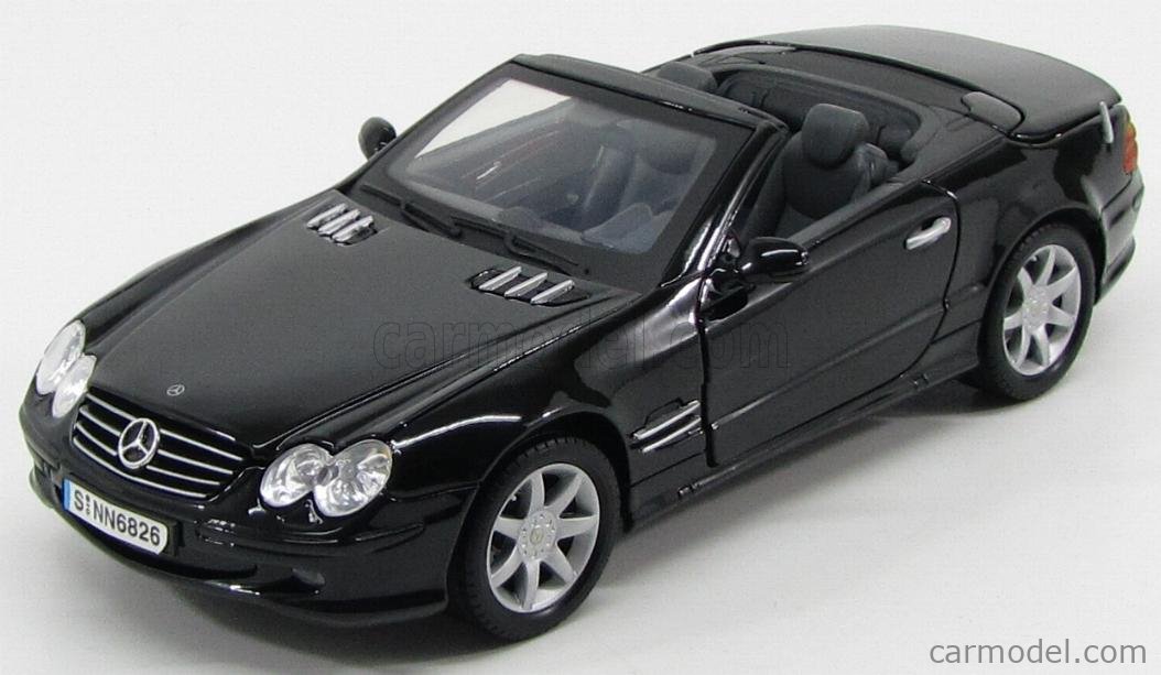 MOTOR-MAX 73130BK Scale 1/18 | MERCEDES BENZ S-CLASS SL500 CABRIOLET ...