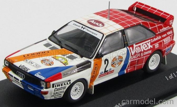 MINICHAMPS 430841991 Scale 1/43 | AUDI QUATTRO RALLY N 2 WINNER 