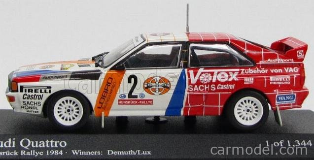 MINICHAMPS 430841991 Scale 1/43 | AUDI QUATTRO RALLY N 2 WINNER 