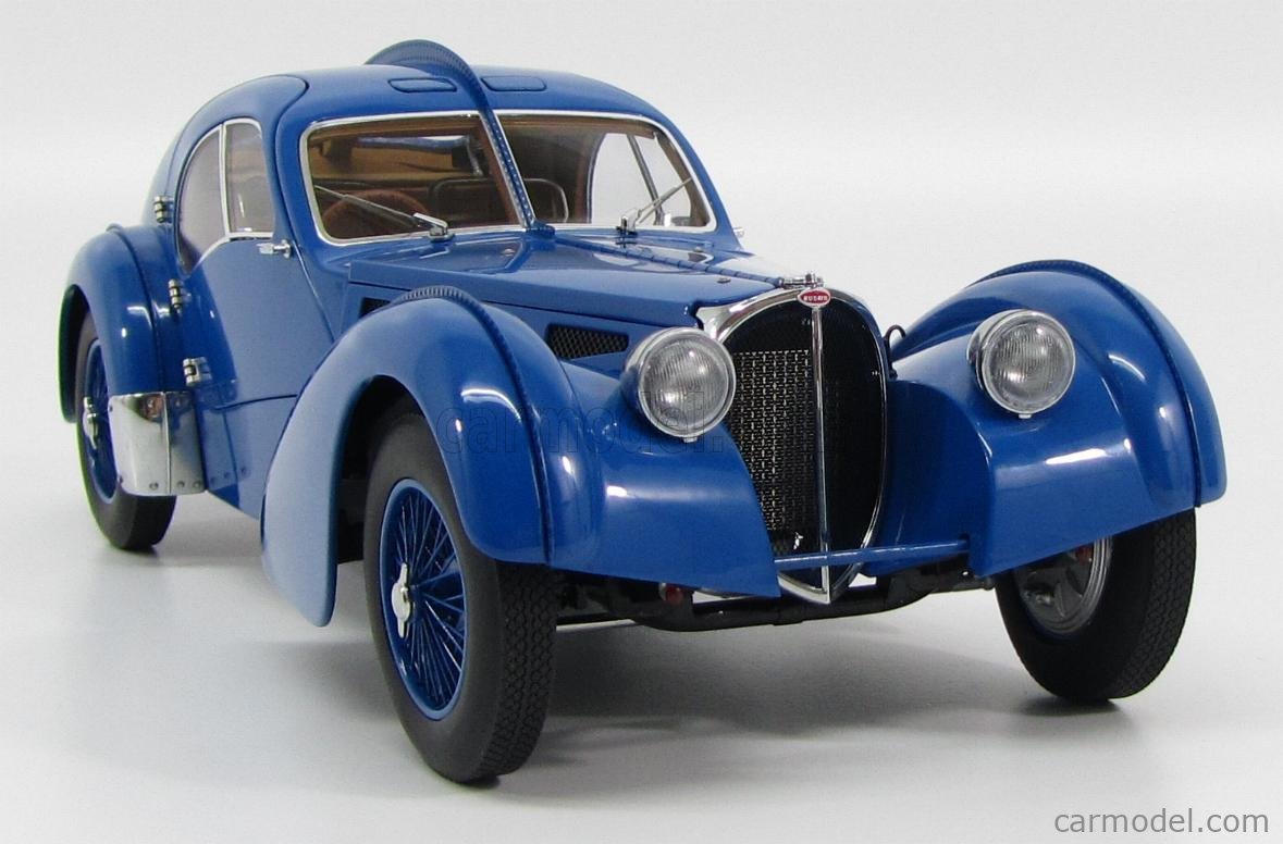 BUGATTI - 57SC ATLANTIC 1938 - BLUE SPOKED RIMS - CERCHIO A RAGGIO