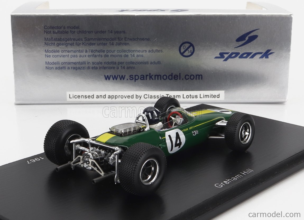 Spark 1/43 – Lotus 42F #81 Indy 500 1967 – Graham Hill (occasion)