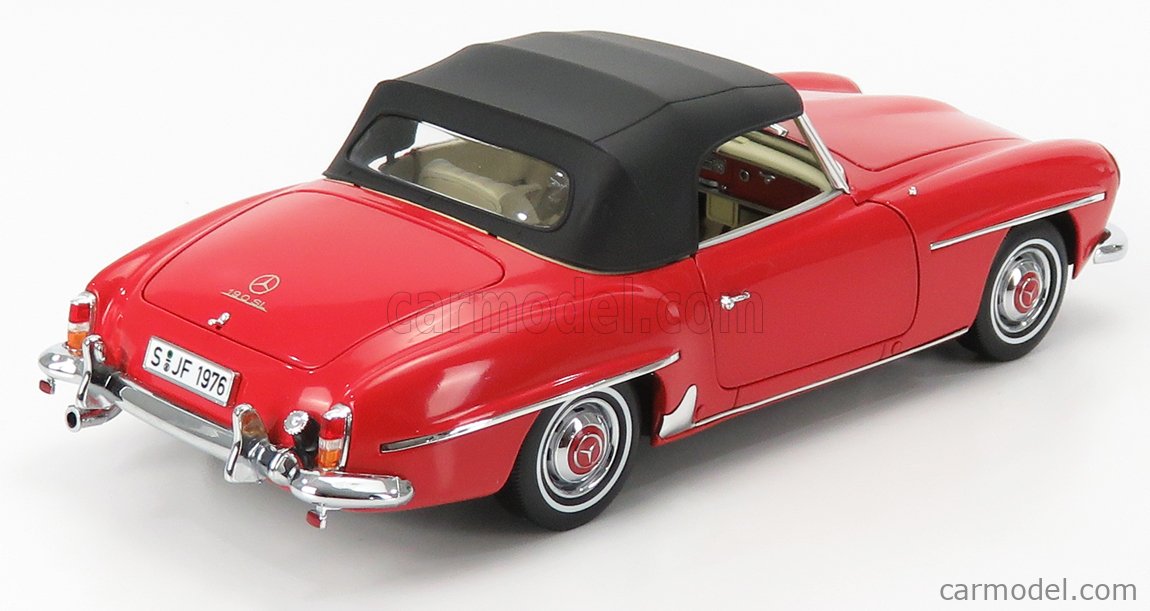 新品美品希少　ノレブMercedes-Benz 190 SL( 1957)Red NOREV 183537 Scale 1/18 | MERCEDES BENZ SL-CLASS 190SL SPIDER 1957 RED