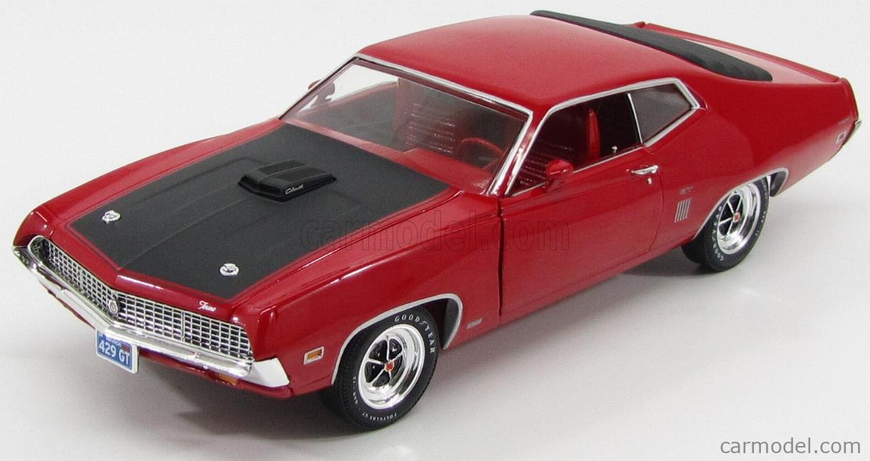 AUTOWORLD AMM975/06 Scale 1/18 | FORD USA TORINO GT COUPE 1970 RED BLACK