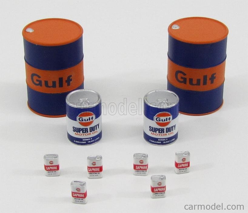 1/18 Scale 2 x Gulf Oil drums and 1 x Pallet 