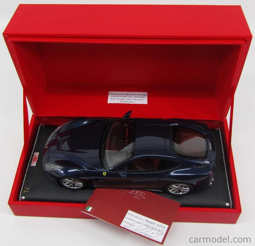 MRMODELS FE07G Scale 1/18 FERRARI F12 2012 BLUE MET LE MANS