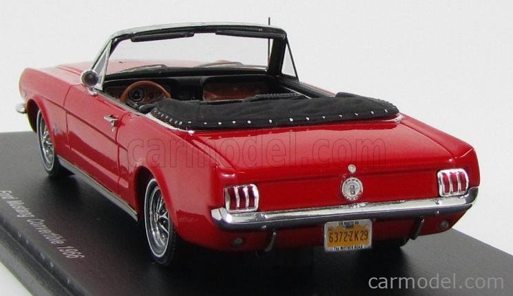 SPARK-MODEL S2639 Scale 1/43 | FORD USA MUSTANG CABRIOLET 1964 RED