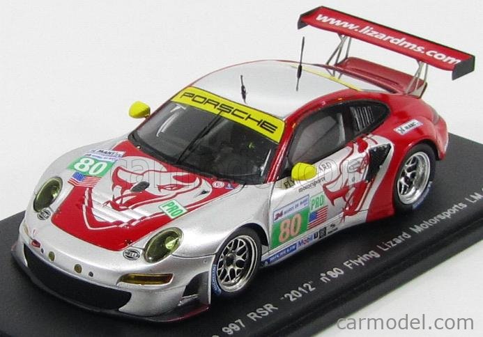 2010 Porsche 997 GT3 Flying Lizard n°80 Le Mans S2584 Spark Model