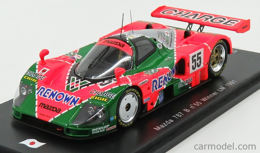 MAZDA - 787B 2.6L TEAM MAZDASPEED CO. LTD. N 55 WINNER 24h LE MANS 1991  B.GACHOT - J.HERBERT - V.WEIDLER