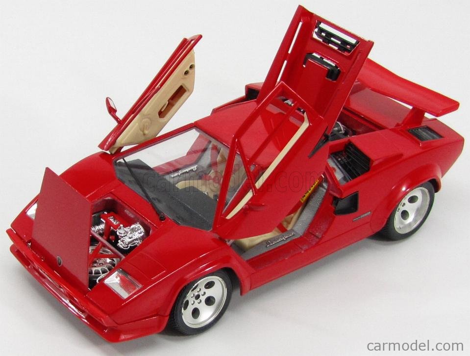 BURAGO / Scale 1/18 | LAMBORGHINI COUNTACH LP5000S 1988 RED