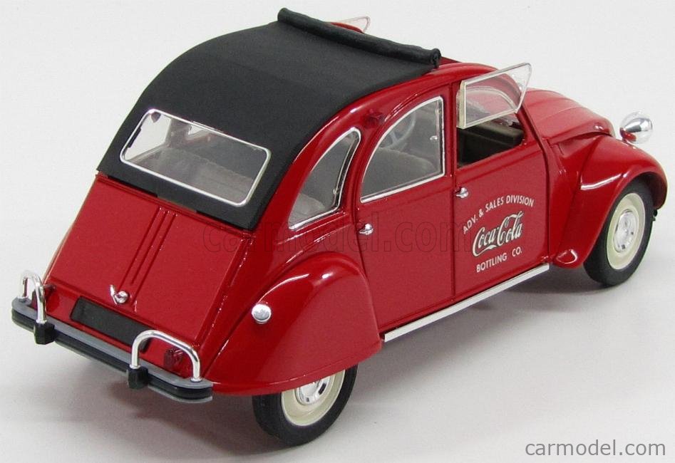 SOLIDO 9509 Scale 1/18 | CITROEN 2CV COCA-COLA 1966 RED