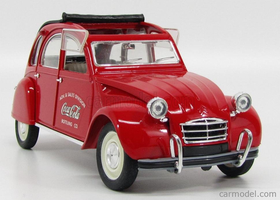 SOLIDO 9509 Scala 1/18 | CITROEN 2CV COCA-COLA 1966 RED