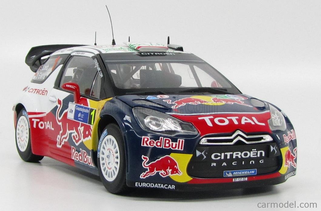 NOREV 181555 Scale 1/18 | CITROEN DS3 WRC RED BULL N 1 WINNER RALLY ...