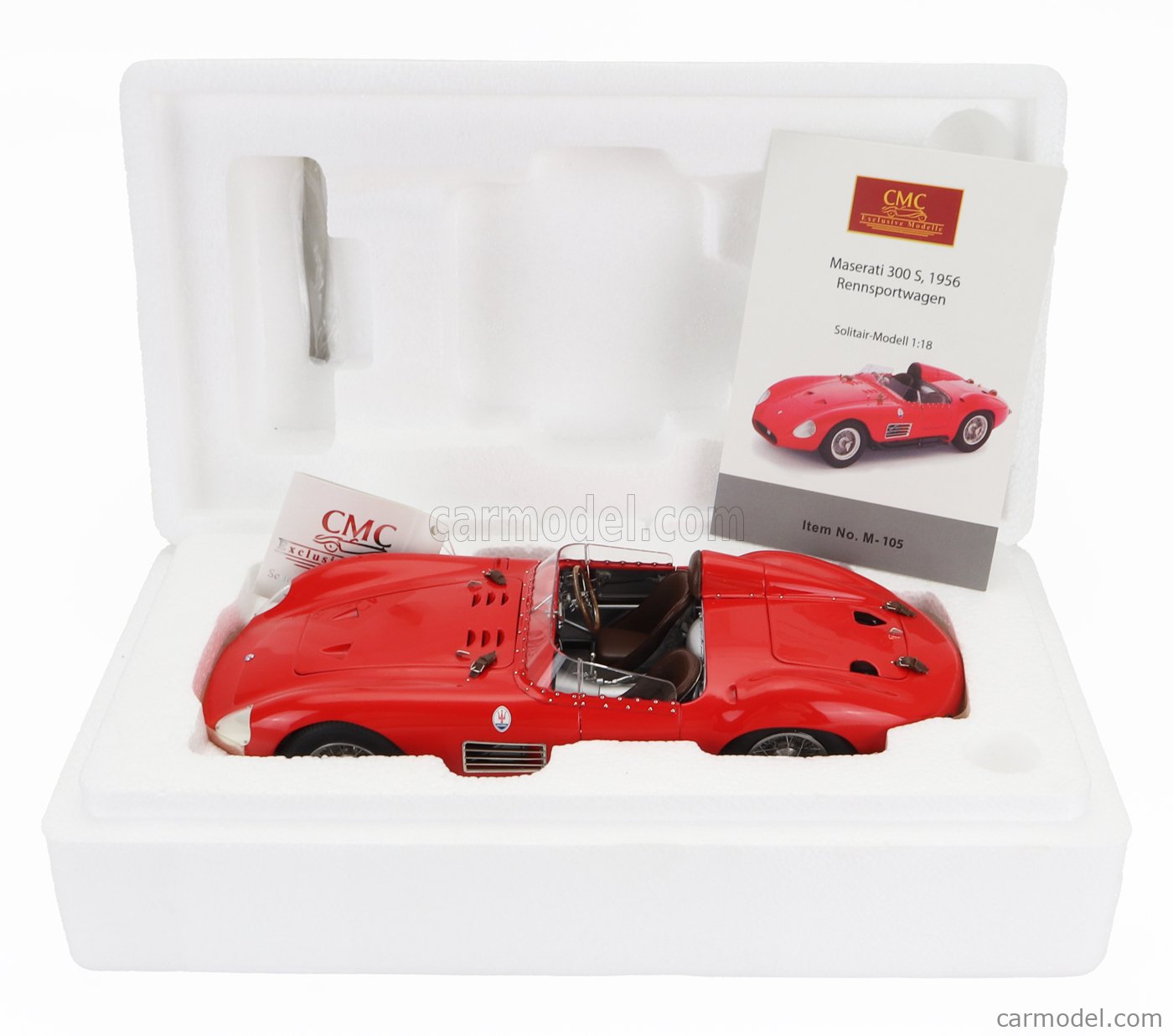 ミニカー CMC MASERATI 300 S, 1956 Rennsportwagen 1:18 CMC Maserati 300S Rennsportwagen 1956 red M-105 | eBay