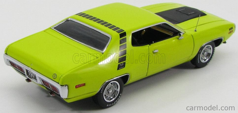 FRANKLIN MINT B11D888 Scale 1/24 | PLYMOUTH ROAD RUNNER 1971 YELLOW BLACK