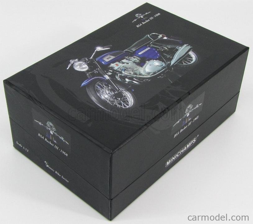 MINICHAMPS 122130101 Escala 1/12 | BSA ROCKET III 1968 BLUE